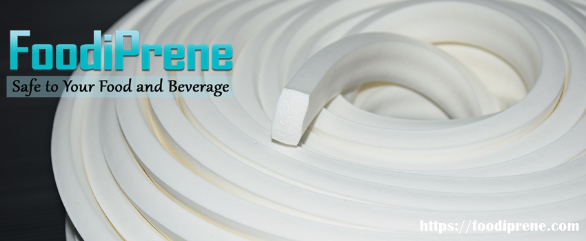 ยางฟองน้ำสี่เหลี่ยมฟู้ดเกรดสีขาว