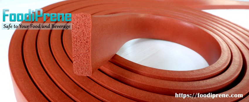 ยางฟองน้ำสี่เหลี่ยมฟู้ดเกรดทนความร้อนสูง 315 C