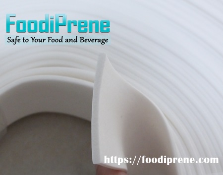 ยางฟองน้ำสี่เหลี่ยมสีขาวฟู้ดเกรด ความหนา 3 mm